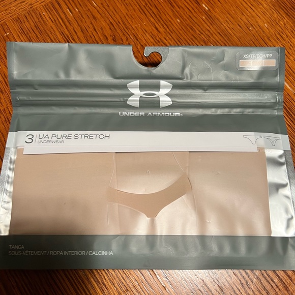 Under Armour Pure Stretch Thong - 3 Pack XS - Picture 2 of 2